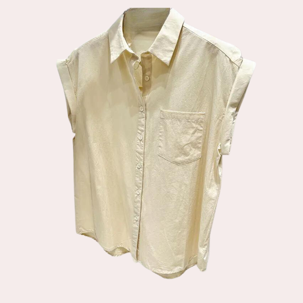 Wilhelmina™ Mouwloze Dames Blouse
