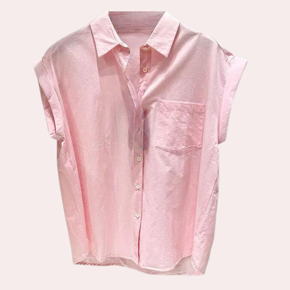 Wilhelmina™ Mouwloze Dames Blouse