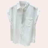 Wilhelmina™ Mouwloze Dames Blouse