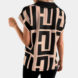 Emilia™ Dames Top met Grafische Print