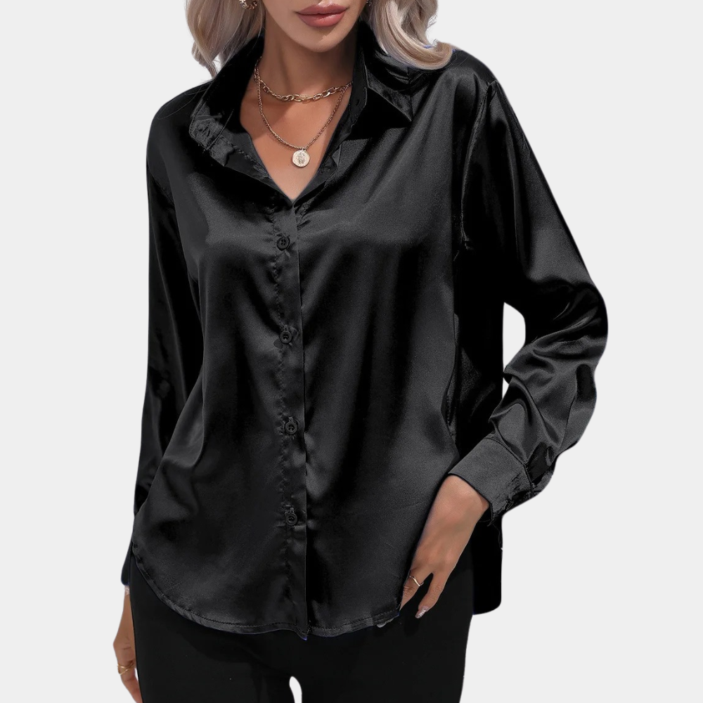 Jennifer™ Dames Satijnen Blouse
