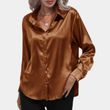 Jennifer™ Dames Satijnen Blouse