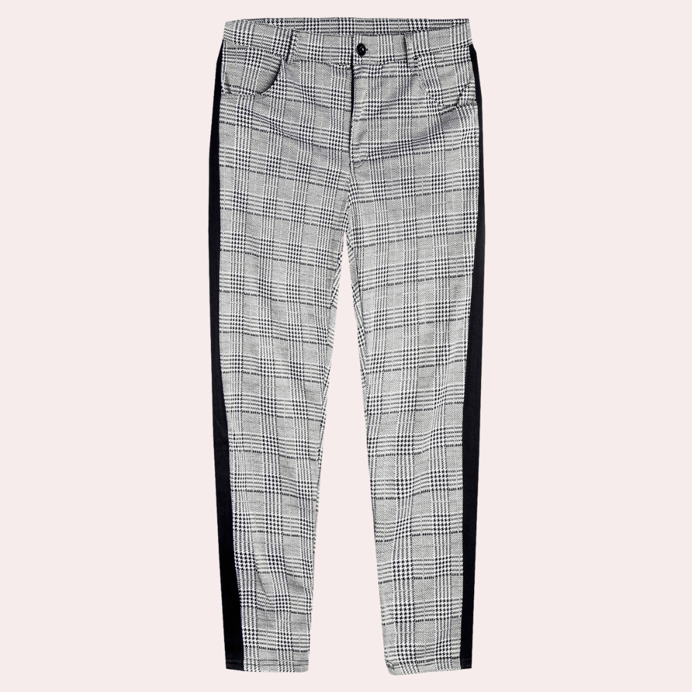 Toon™ Heren Geruite Slim Fit Broek