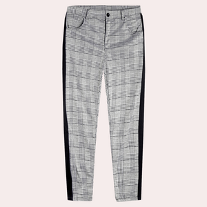 Toon™ Heren Geruite Slim Fit Broek
