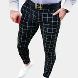 Lewis™ Heren Geruite Slim Fit Pantalon