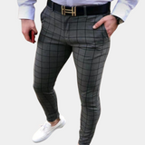 Lewis™ Heren Geruite Slim Fit Pantalon