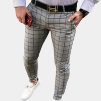 Lewis™ Heren Geruite Slim Fit Pantalon