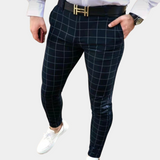 Lewis™ Heren Geruite Slim Fit Pantalon