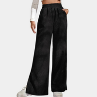 Clara™ Dames Ribfluwelen Loungebroek