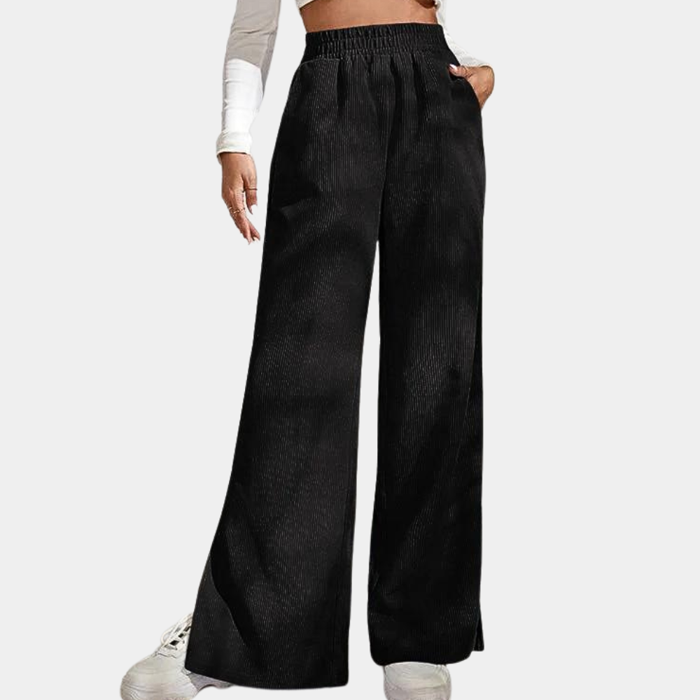 Clara™ Dames Ribfluwelen Loungebroek