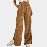 Clara™ Dames Ribfluwelen Loungebroek