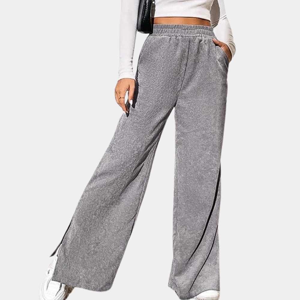 Clara™ Dames Ribfluwelen Loungebroek