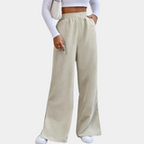 Clara™ Dames Ribfluwelen Loungebroek