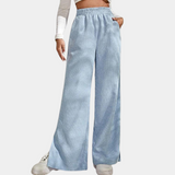 Clara™ Dames Ribfluwelen Loungebroek