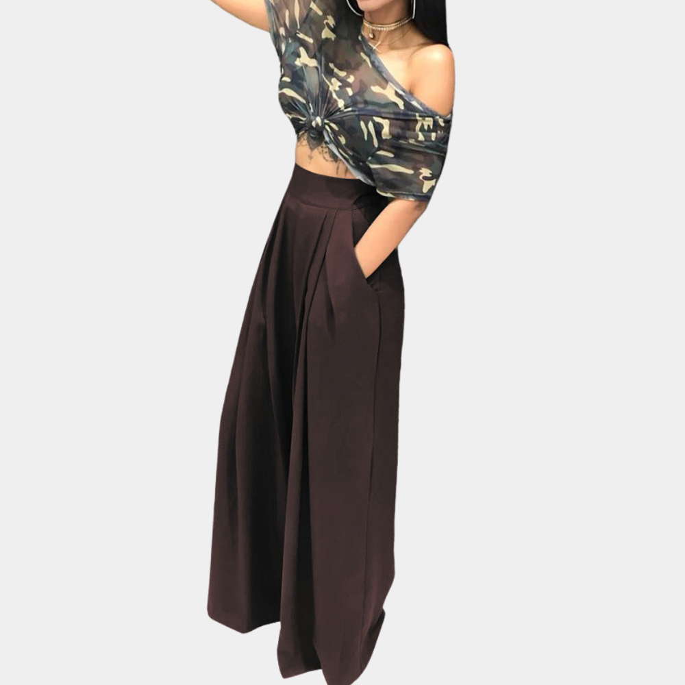 Victoria™ Dames Elegante Palazzo Broek