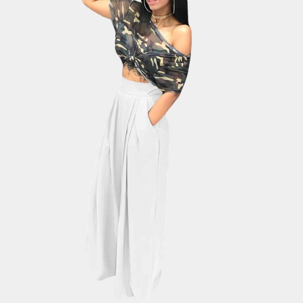 Victoria™ Dames Elegante Palazzo Broek