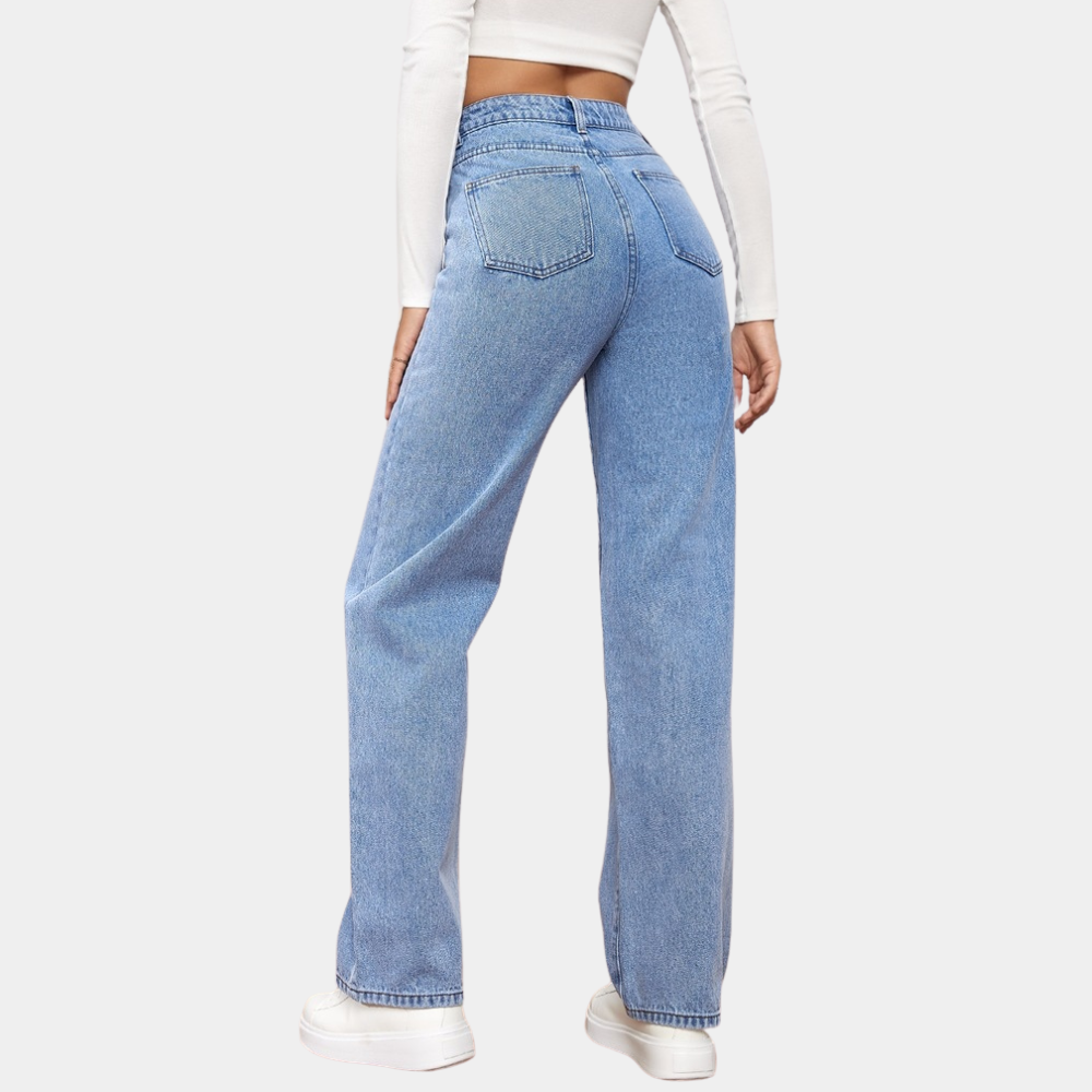 Emma | Hoge Taille Rechte Jeans