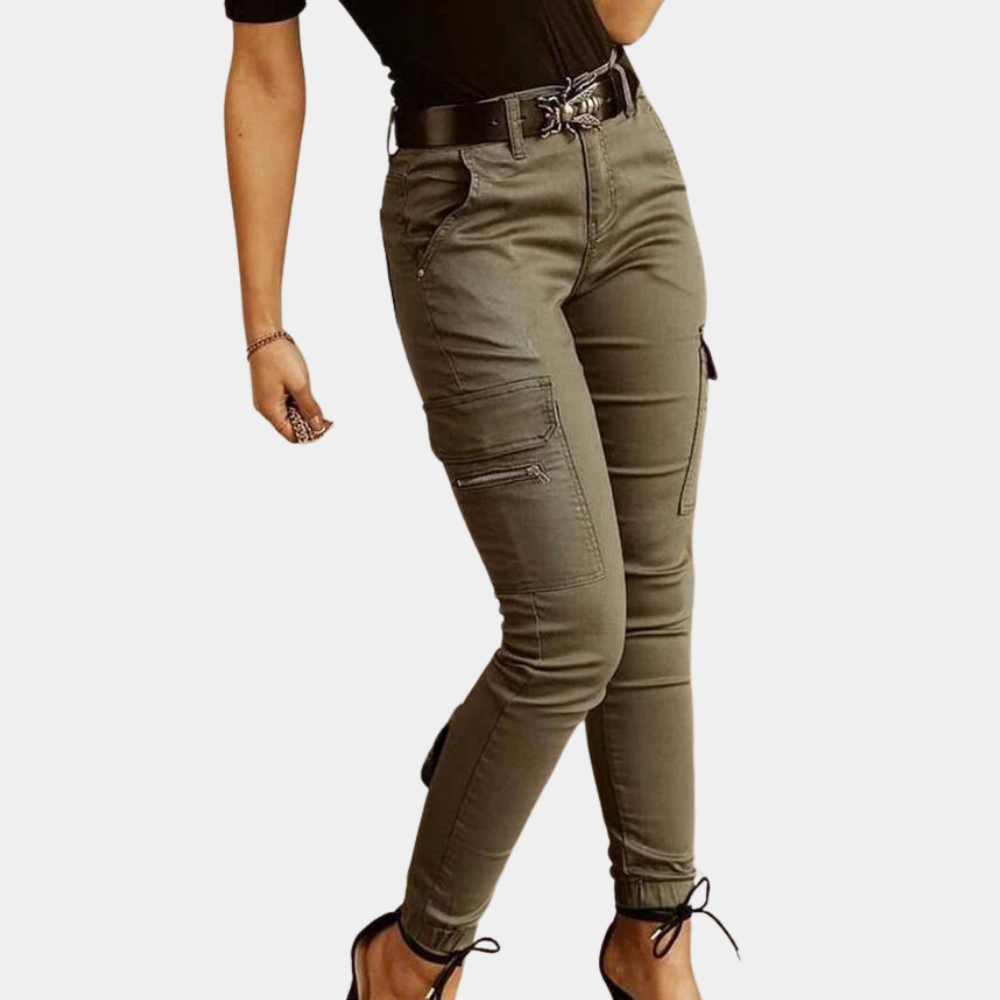 Luna™ Dames Slim Fit Cargo Broek