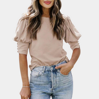 Autumn™ Dames T-Shirt met Ruchemouwen