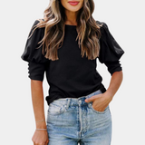 Autumn™ Dames T-Shirt met Ruchemouwen