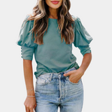 Autumn™ Dames T-Shirt met Ruchemouwen