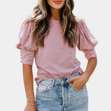Autumn™ Dames T-Shirt met Ruchemouwen