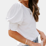 Autumn™ Dames T-Shirt met Ruchemouwen