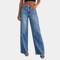Wijde™ Denim Jeans | Hoge Taille | Tijdloos en Comfortabel