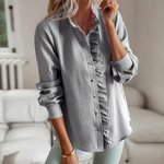 Blouse™ met Ruches | Lichtgewicht Katoen | Tijdloos en Elegant