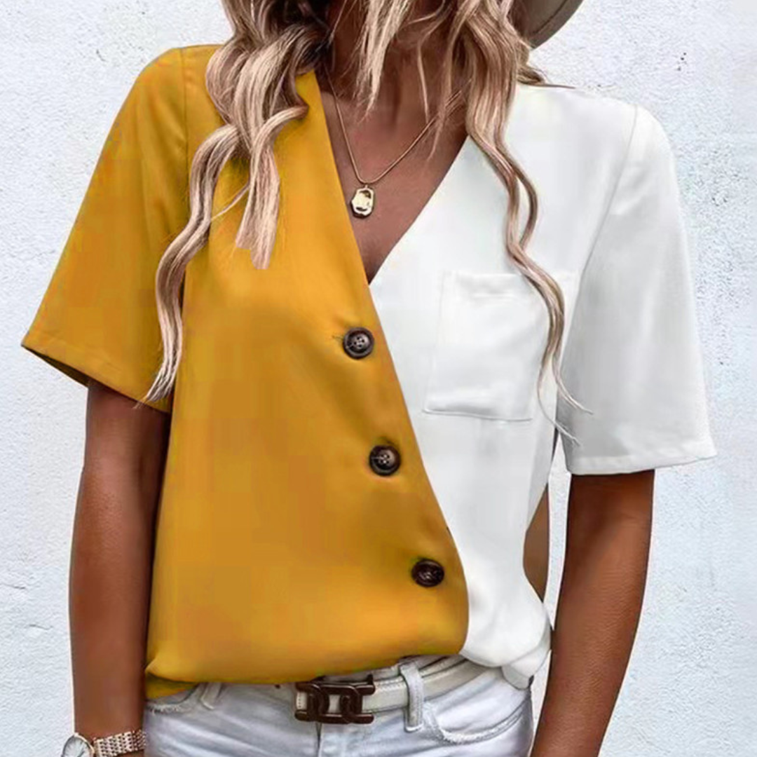 Caroline™ Dames Colorblock Blouse