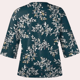 Lieke™ Damesblouse met Bloemenprint en V-hals