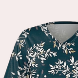 Lieke™ Damesblouse met Bloemenprint en V-hals