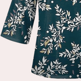 Lieke™ Damesblouse met Bloemenprint en V-hals