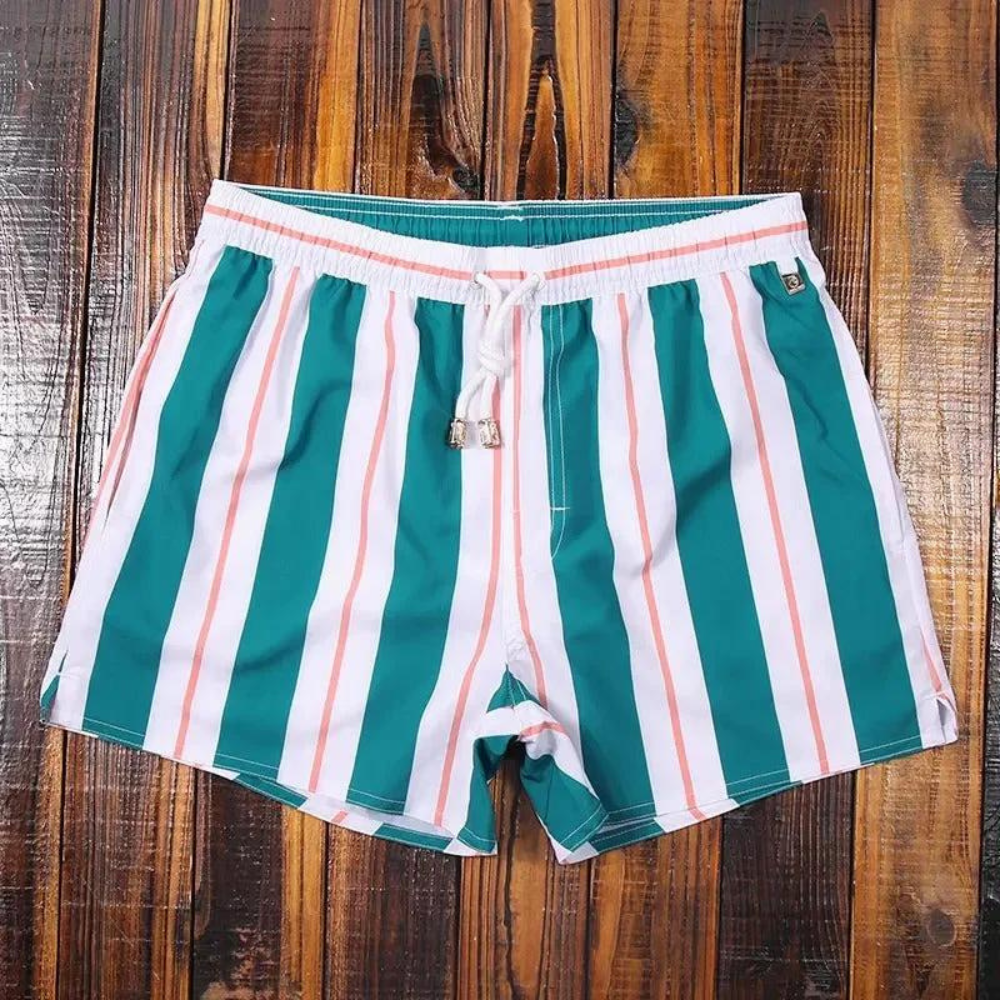 Elina™ Heren Gestreepte Zwemshort