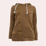 Carlijn™ Warme Hoodie met Kruiskraag voor Dames
