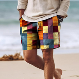 Minou™ Heren Korte Patchwork Strandshort