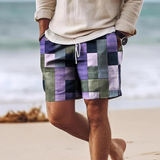 Minou™ Heren Korte Patchwork Strandshort