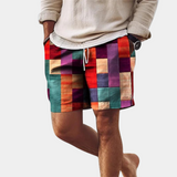 Minou™ Heren Korte Patchwork Strandshort