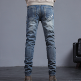 Finn™ Heren Slim Fit Jeans met Wassing