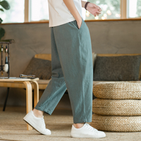 Mees™ Heren Linnen Loungebroek