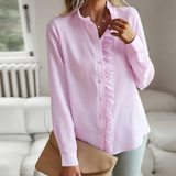 Blouse™ met Ruches | Lichtgewicht Katoen | Tijdloos en Elegant