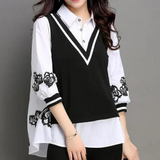 Ursula™ Tweedelige Look Damesblouse