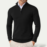 Heren Pullover met Rits en Lange Mouwen voor Casual Stijl