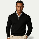 Heren Pullover met Rits en Lange Mouwen voor Casual Stijl