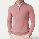 Heren Pullover met Rits en Lange Mouwen voor Casual Stijl