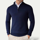 Heren Pullover met Rits en Lange Mouwen voor Casual Stijl