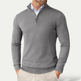 Heren Pullover met Rits en Lange Mouwen voor Casual Stijl