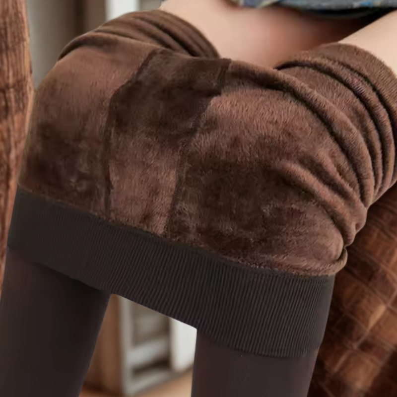 Dames legging – thermisch met fleece voering & hoge taille