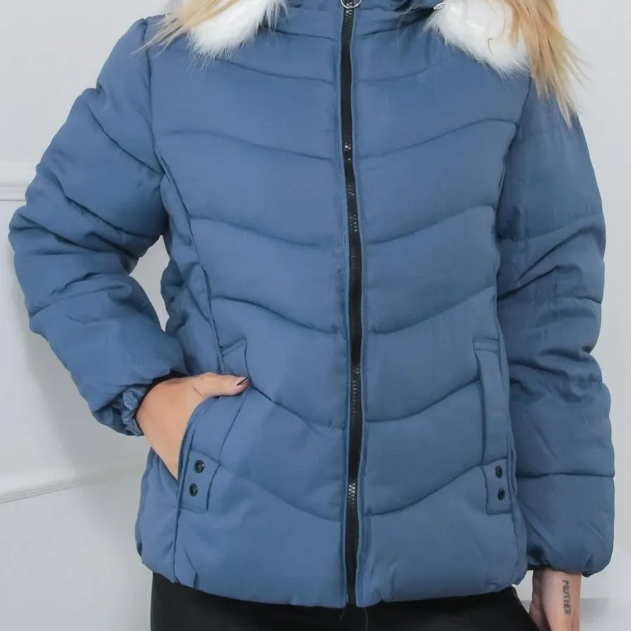 Eliane™ Warme Gewatteerde Winterjas