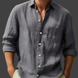Dion™ Heren Linnen Overhemd